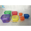 Mode de vie sain sans BPA 7 pièces Multicolore, couleur codée Portion Control Container Kit, preuve de fuite, 21 jours Planner